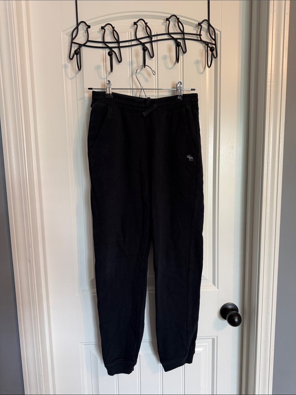 Boys Abercrombie kids Black Jogger Sweatpants Sz 15/16